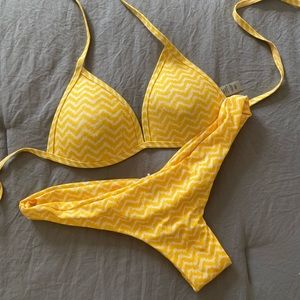 Yellow swim suit